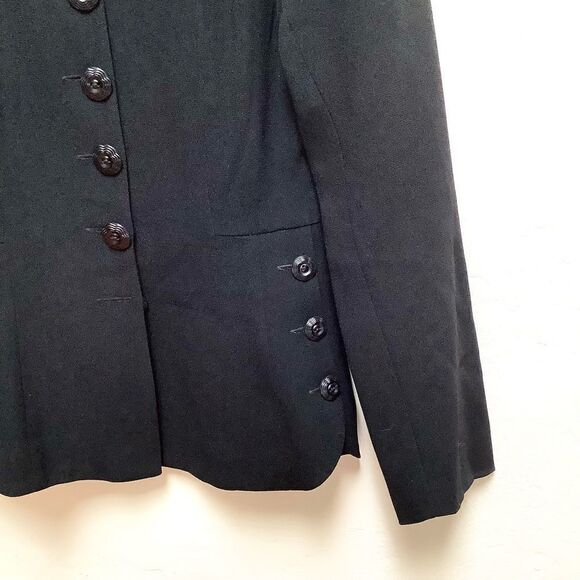 VINTAGE ZELDA JACKET M BLACK OUTSTANDING FABRICATION BLACK MEDIUM - Picture 3 of 5